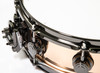 DW Polished Bronze 4x14 Snare Drum w/Black Nickel HW
