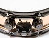 DW Polished Bronze 4x14 Snare Drum w/Black Nickel HW