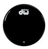 DW Gloss Black Bass Drum Head Non-Vented - 22" (DRDHGB22KNV)