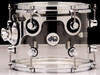 DW Acrylic Design Series Drum 9" x 12" Tom - Clear DDAC0912STCL