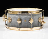 DW Collector's Series Concrete 6.5x14 Snare Drum Gold Hardware