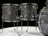 DW Collector's 4pc Maple Shell Pack - Black Galaxy 12/14/16/24