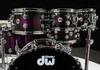 DW Collectors 7pc Purpleheart Shell Pack - Anodized Purple to Black Burst