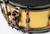Canopus Type R Bullet Maple Gold Metallic Snare w/Black Nickel