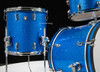 Ludwig Classic Maple Downbeat 3pc Shell Pack Vintage Blue Sparkle