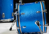 Ludwig Classic Maple Downbeat 3pc Shell Pack Vintage Blue Sparkle