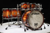 Sonor SQ2 7pc Maple Shell Pack - African Marble with Red Candy Burst