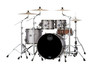 Mapex Saturn Evolution Maple/Walnut 4pc Classic Kit - Gun Metal Gray