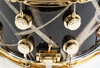 DW Collector's 8x14 VLT Snare - Smoke Glass Contrails w/ Gold HW