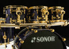 Sonor SQ2 6pc Beech Kit - Violet Tribal w/ Gold HW