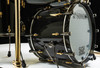 Sonor SQ2 5pc Birch Kit - Jet Black w/Ebony White Stripe Interior