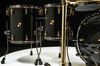 Sonor SQ2 5pc Birch Kit - Jet Black w/Ebony White Stripe Interior