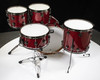 DW Collector's Pure Cherry 5pc Kit - Ruby Red Glass BN HW