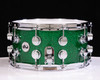 DW Collector's Series Pure Maple 10+6 Snare 7x14 - Green Glass