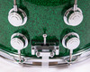 DW Collector's Series Pure Maple 10+6 Snare 7x14 - Green Glass