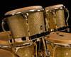 LP Galaxy Fiberglass Complete Gold Set (Congas, Bongos, Stands)