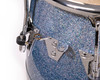 LP Limited Edition Fiberglass Blue Ice Sparkle Complete Set of Congas