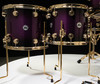DW Collectors 7pc Maple SSC - Anodized Purple to Black Burst w/Gold