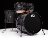 DW Collector's Pure Maple 5pc Shell Pack Grey Crystal with Black Nickel