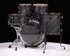 DW Collector's Maple 5pc Shell Pack Grey Crystal with Black Nickel
