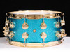 DW Collectors 7x14 SSC Maple Snare Drum - Silver Blue Sparkle Lacquer