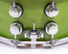 DW Collector's Pure Maple 7x14 Snare Drum - Lime Green Satin Oil