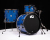 DW Collector's 3pc Maple Kit - Blue Glass -Black Nickel HW-Ebony Hoops- (1282154)
