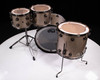 DW Collector's 4pc SSC Maple Kit Nickel Sparkle Glass w/Black Nickel HW
