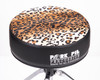 Pork Pie Star Round Throne Black w/Leopard