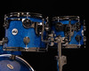 DW Collector's 4pc Maple Kit - Blue Glass -Black Nickel - Ebony Hoops