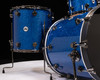 DW Collector's 4pc Maple Kit - Blue Glass -Black Nickel - Ebony Hoops