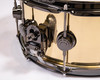 DW Collector's Series Polished Brass 3mm 6.5x14 Snare w/Black Nickel