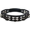 LP Black Cyclops Double-Row Steel Tambourine 