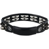 LP Black Cyclops Double-Row Steel Tambourine