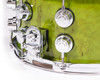 DW Collector's 7x14 Birch Snare - Neon Green over Kurillian Birch