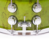DW Collector's 7x14 Birch Snare - Neon Green over Kurillian Birch