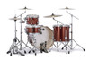 Rear View of the Mapex Mars Birch 4 Piece Rock Shell Pack - Blood Orange Sparkle