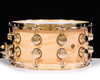 DW Collector's Series Maple SSC 7x14 Snare Drum Ash Burl Swirl Gold HW