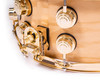 DW Collector's Series Maple SSC 7x14 Snare Drum Ash Burl Swirl Gold HW