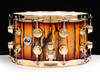 DW Collector's Series Ivory Ebony Veneer 8x14 Snare Deep Rich Red Solid w/Gold