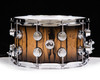 DW Collector's Series Ivory Ebony 8x14 Snare Drum Candy Black Burst