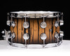 DW Collector's Series Ivory Ebony 8x14 Snare Drum Candy Black Burst
