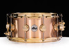DW Collector's 6.5x14 Brushed Bronze Snare Drum Gold Hardware