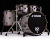 Sonor SQ2 4pc Maple Kit - Grey Aluminium Lacquer w/Black Chrome HW