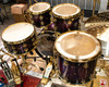 DW Collector's 5pc Maple Kit - Anodized Purple to Black Burst w/Gold HW
