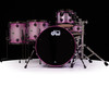 DW Collector's 5pc Maple Kit - Pink Glitz w/Black Nickel HW