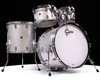 Gretsch Brooklyn 4pc Kit - Silver Sparkle, w/Double Tom Mount