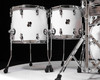 Sonor SQ2 6pc Beech Kit - Solid White w/Snow Tiger Hoops