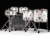 Sonor SQ2 6pc Beech Kit - Solid White w/Snow Tiger Hoops