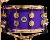 DW Collector's Cherry Mahogany 5pc Kit - Solid Ultraviolet Purple w/Gold
